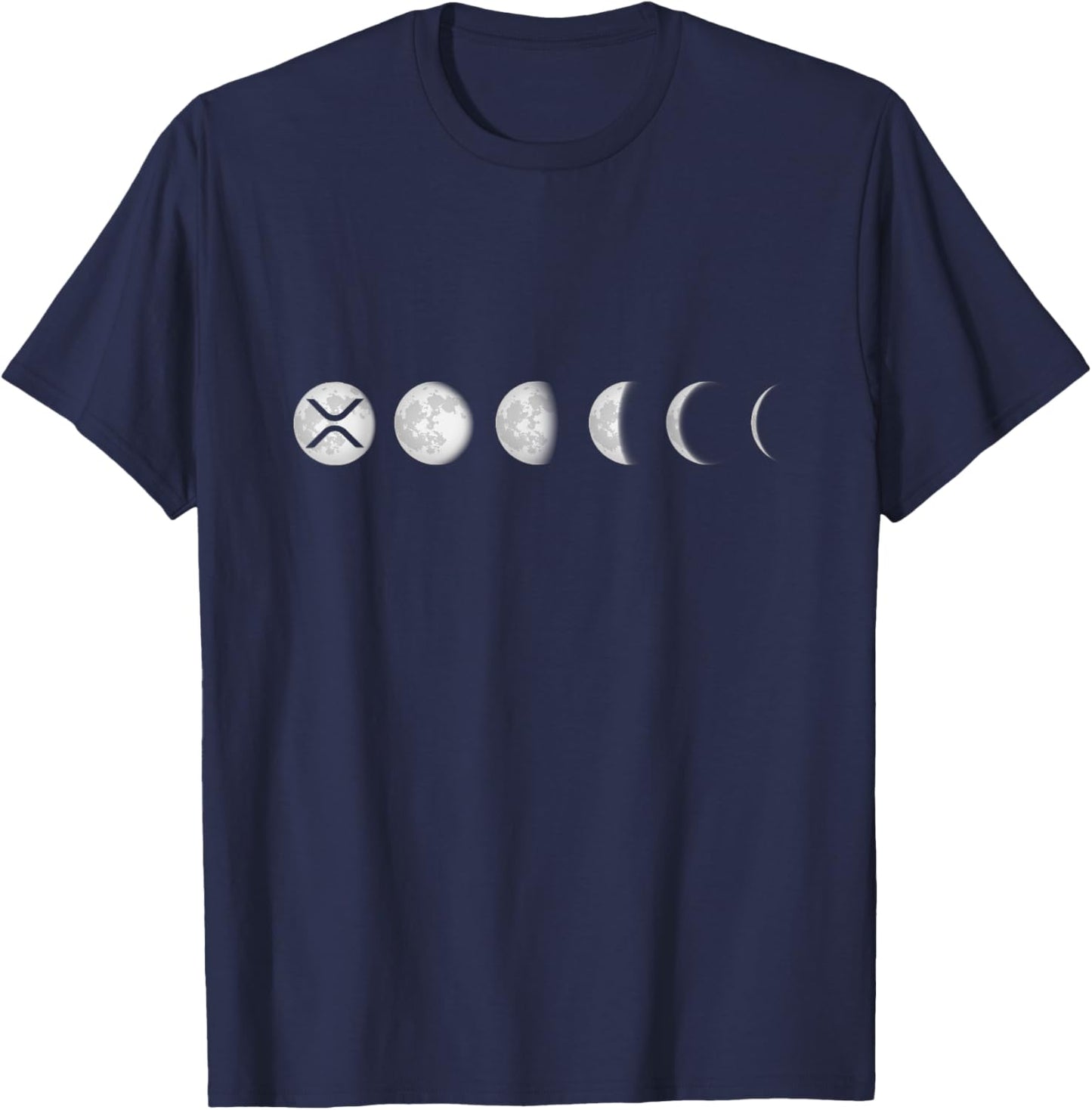 XRP Moon Ripple XRP Hodl Crypto Cryptocurrency T-Shirt - T-Shirt | Navy