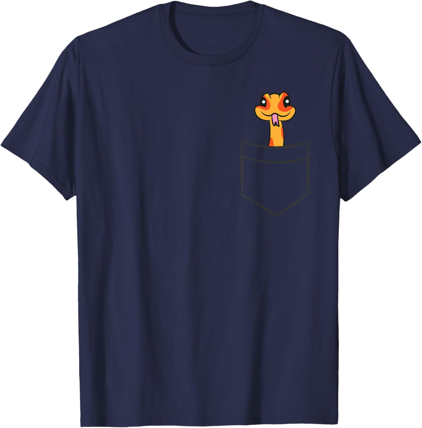 Corn Snake In The Pocket Red Rat Snake T-Shirt - T-Shirt | Navy