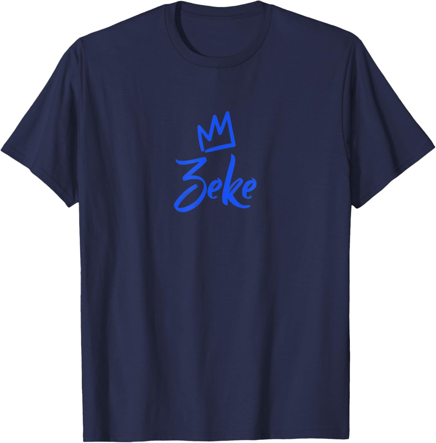 Zeke the King / Blue Crown & Name Called Zeke T-Shirt - T-Shirt | Navy