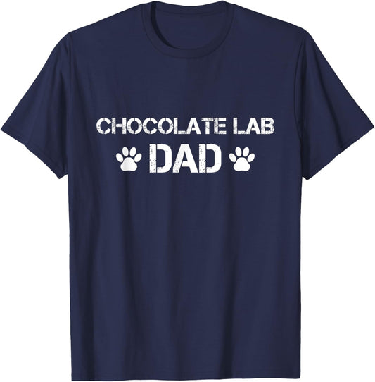 Chocolate Lab Dad Chocolate Lab Dog T-Shirt - T-Shirt | Navy