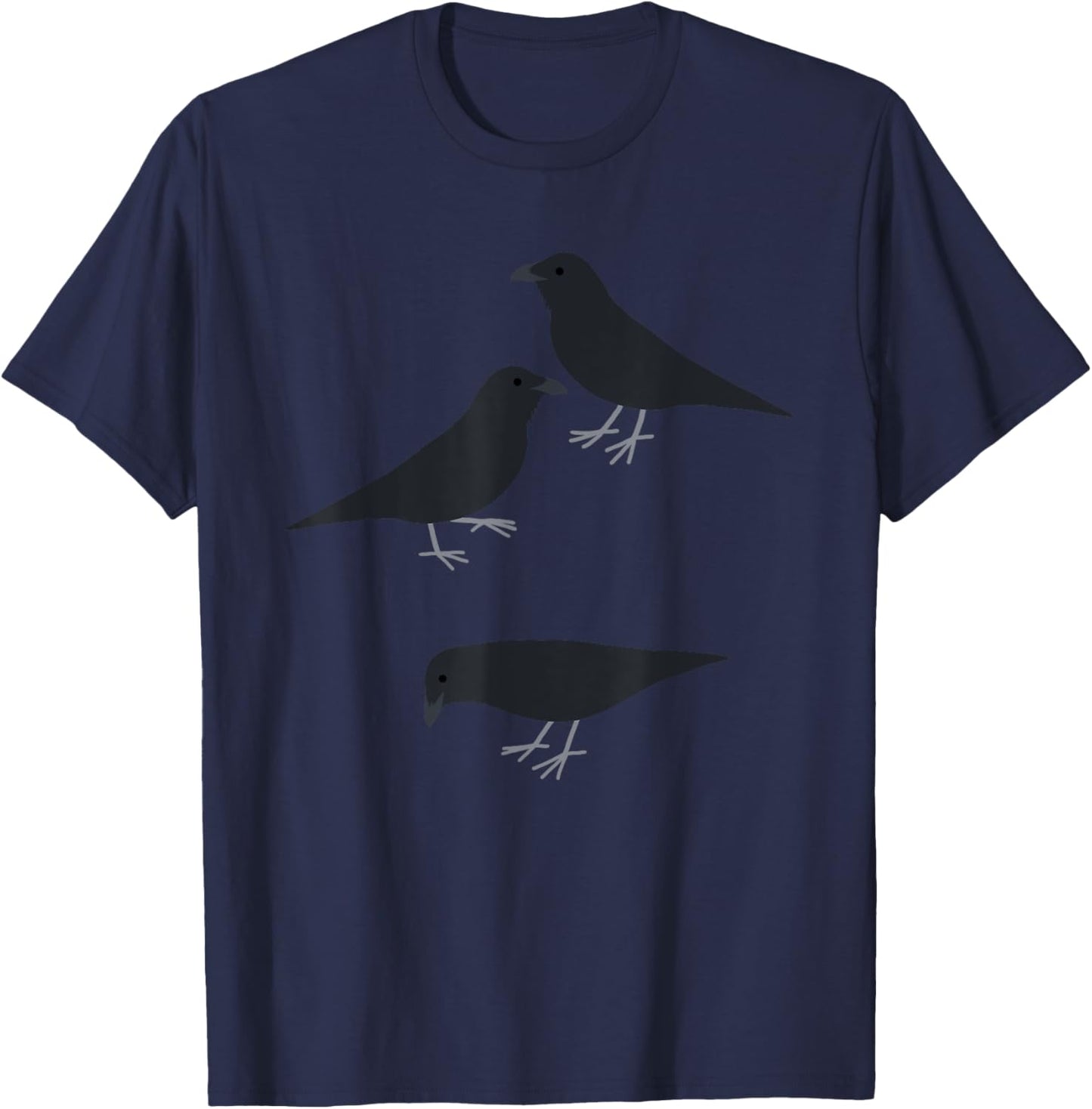 Crow Birds Raven T-Shirt - T-Shirt | Navy