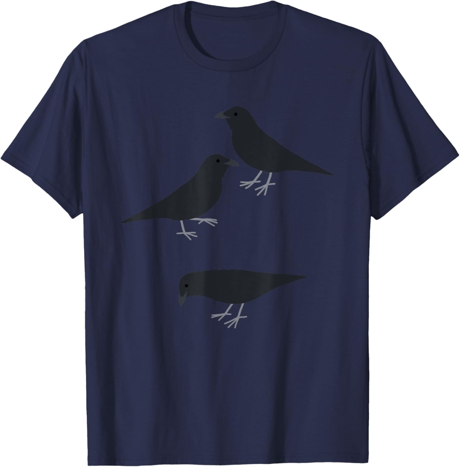 Crow Birds Raven T-Shirt - T-Shirt | Navy