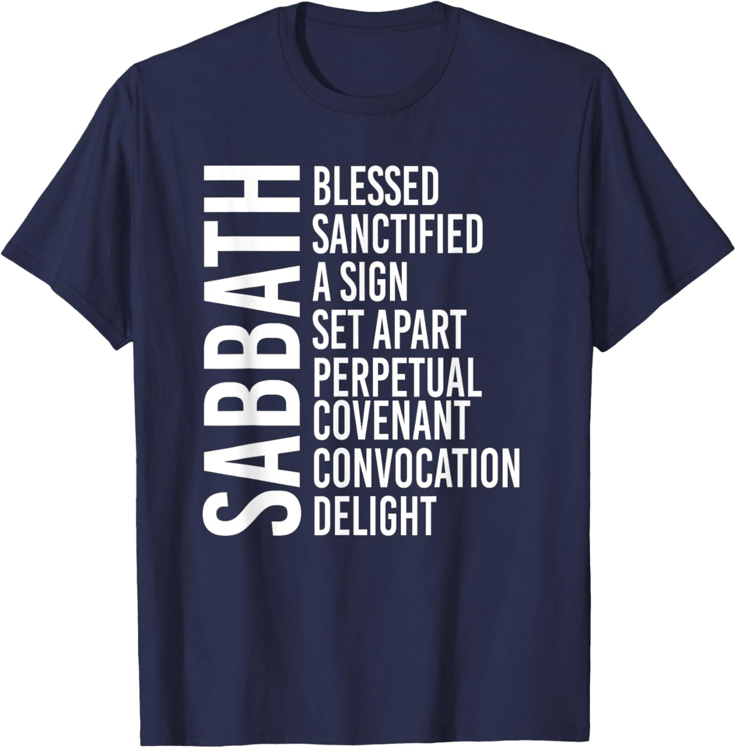 Sabbath Commandment T-Shirt - T-Shirt | Navy