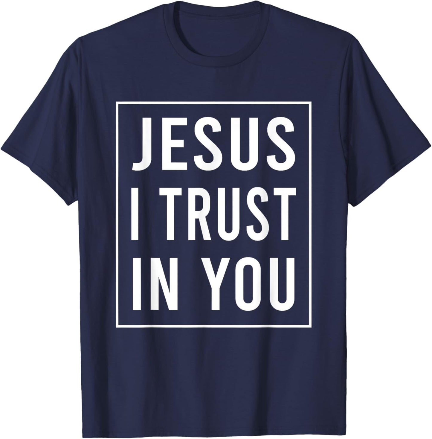 Jesus I Trust In You Divine Mercy Devotion Christian Women T-Shirt - T-Shirt | Navy