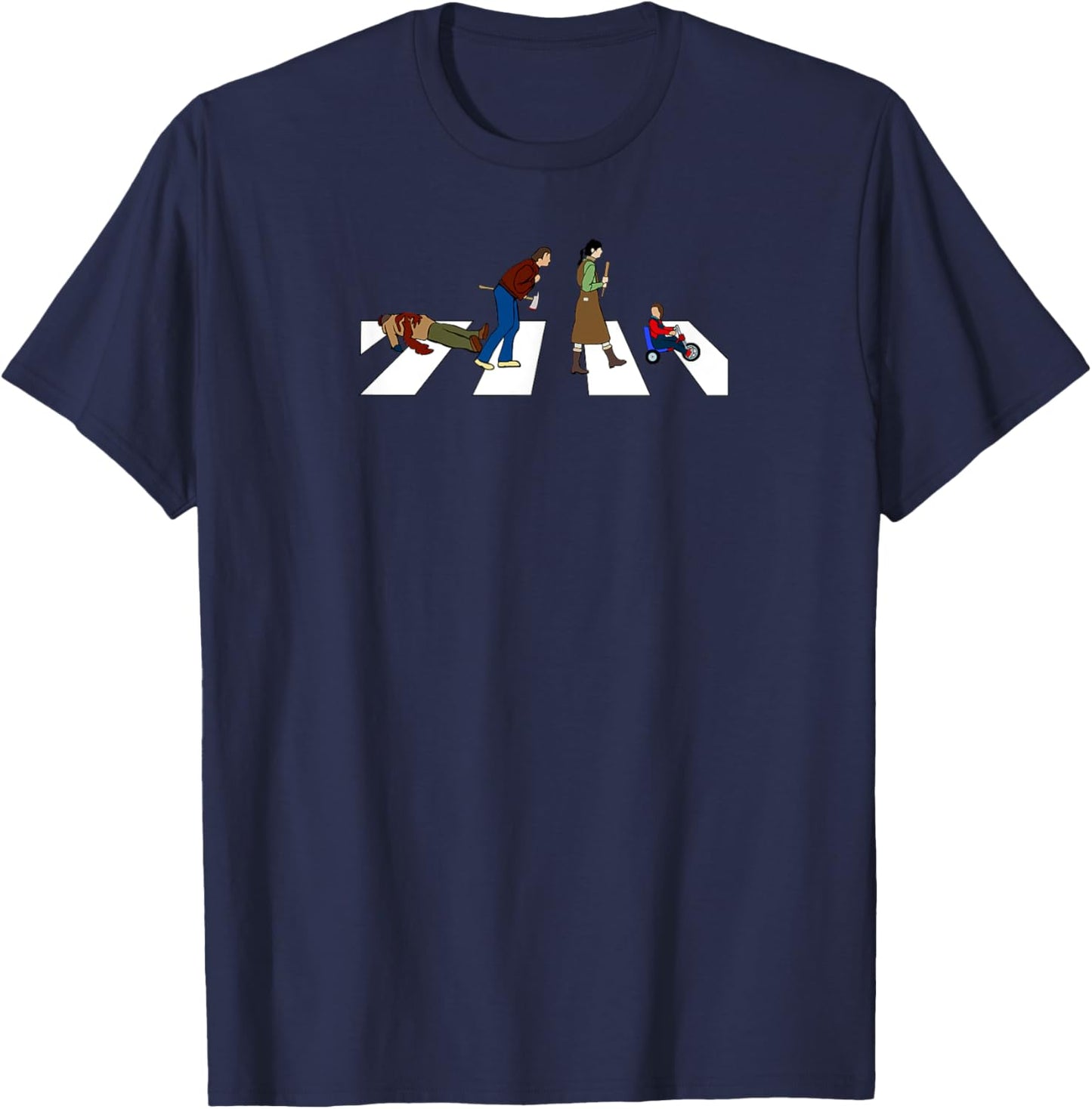 KDK12 Studios, LLC Shining Road -Adults Black T-Shirt - T-Shirt | Navy