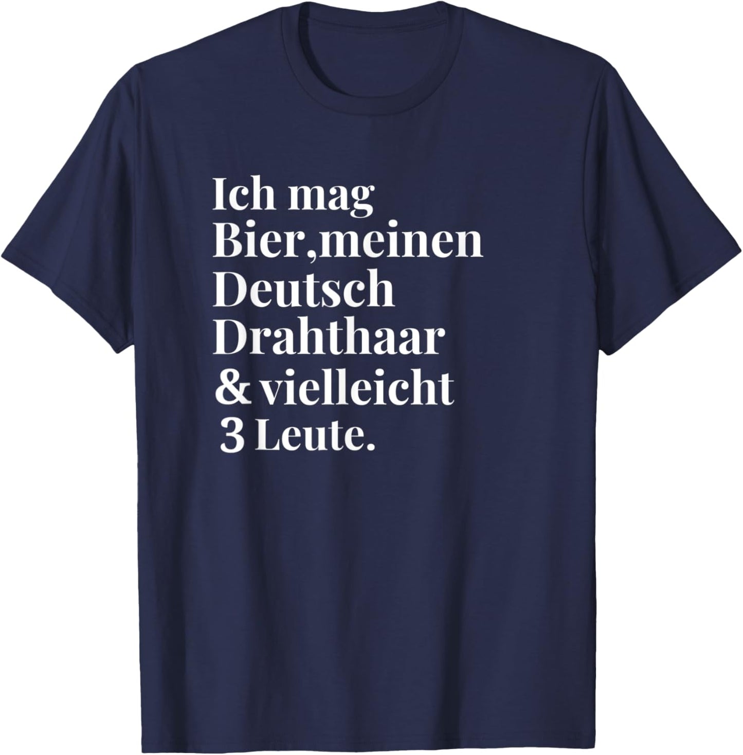 German Wire Hair Beer Funny Dogs Gifts Women T-Shirt - T-Shirt | Navy