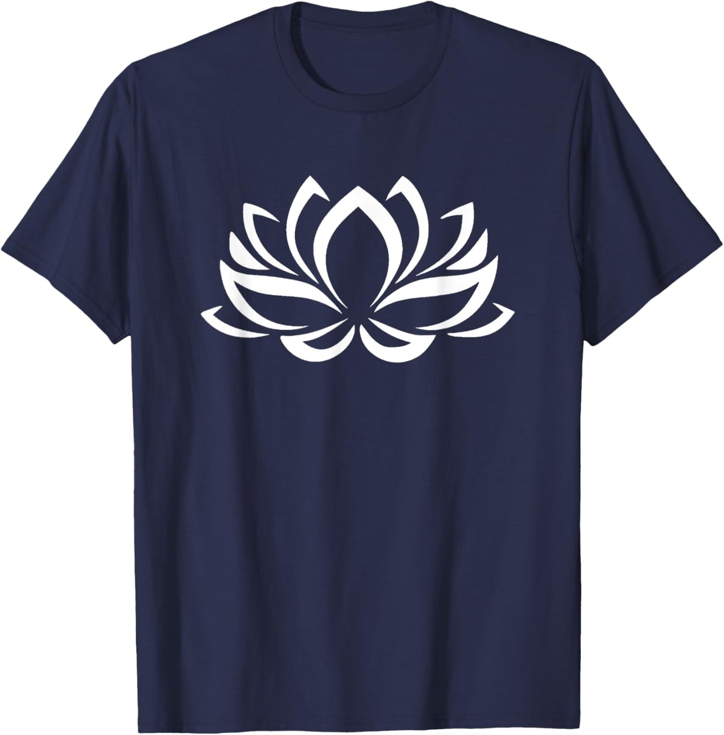 Lotus Namaste Design Sanskrit Namaste Yoga Namaste Lotus T-Shirt - T-Shirt | Navy