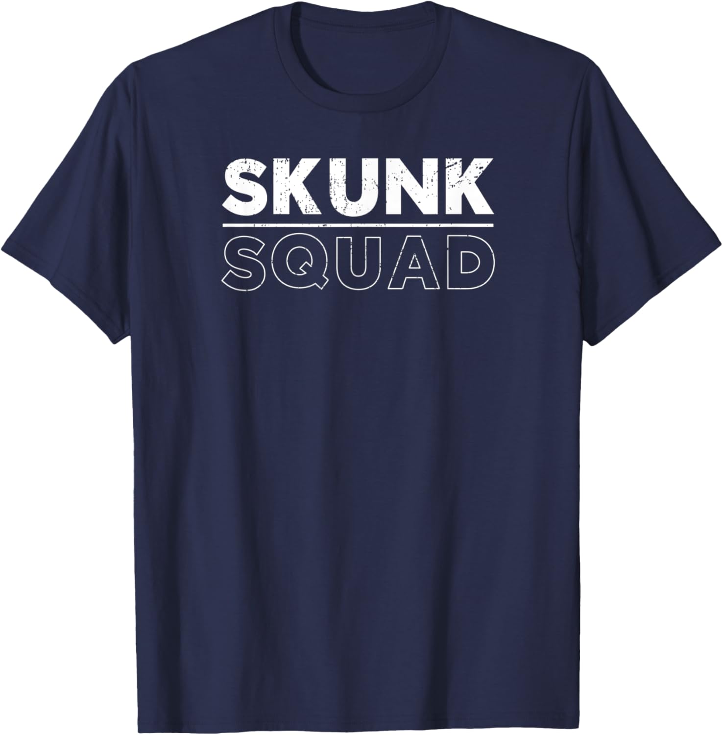 Funny Hunting Shirt, Funny Fishing Shirt, Funny Skunk Squad T-Shirt - T-Shirt | Navy