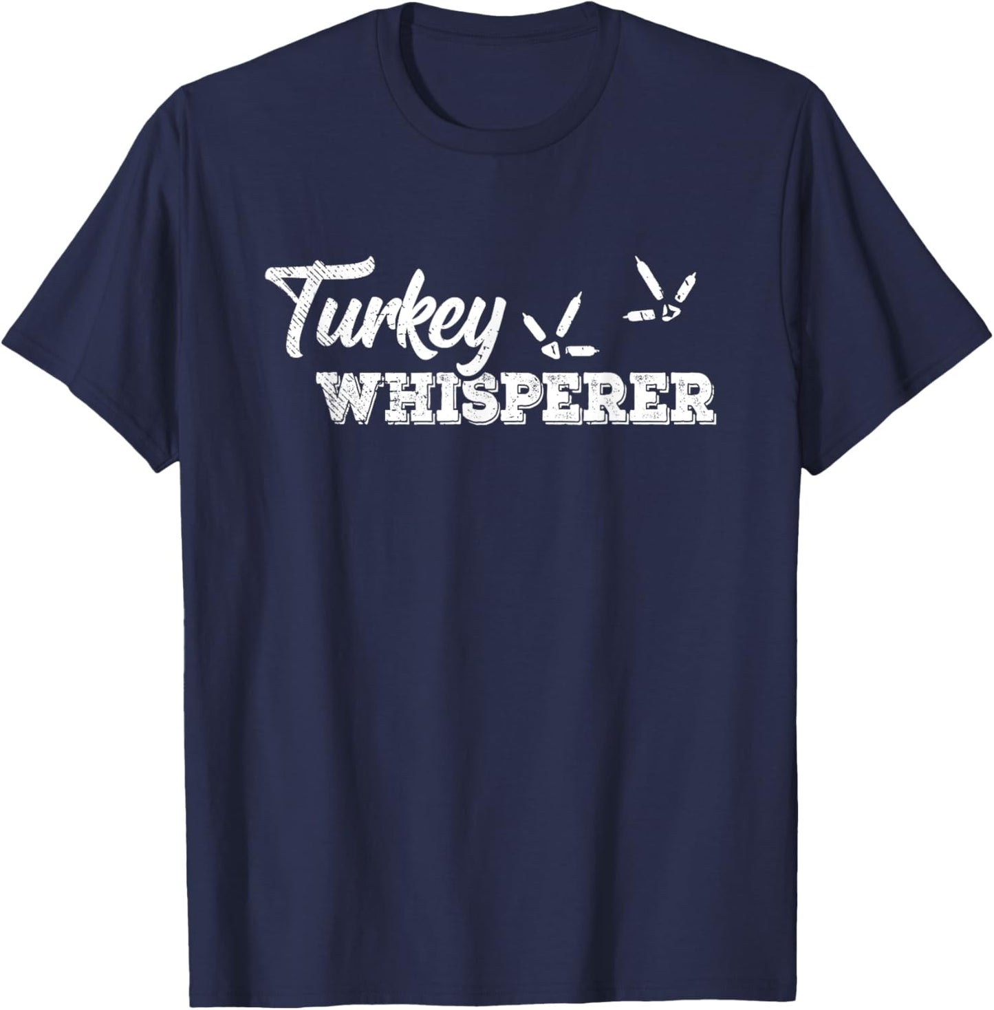 Turkey Whisperer Funny Farm And Animal Lover Retro T-Shirt - T-Shirt | Navy