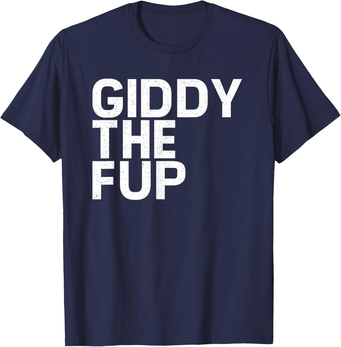 Funny Horse Racing Vintage Giddythefup KY Derby Horse T-Shirt - T-Shirt | Navy