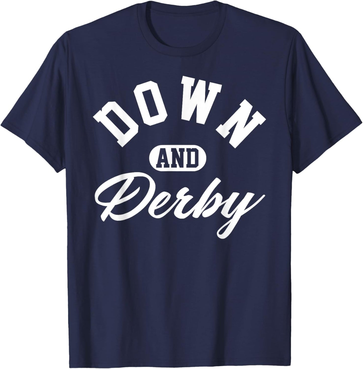Funny Horse Racing Vintage Down & Derby KY Derby Horse T-Shirt - T-Shirt | Navy