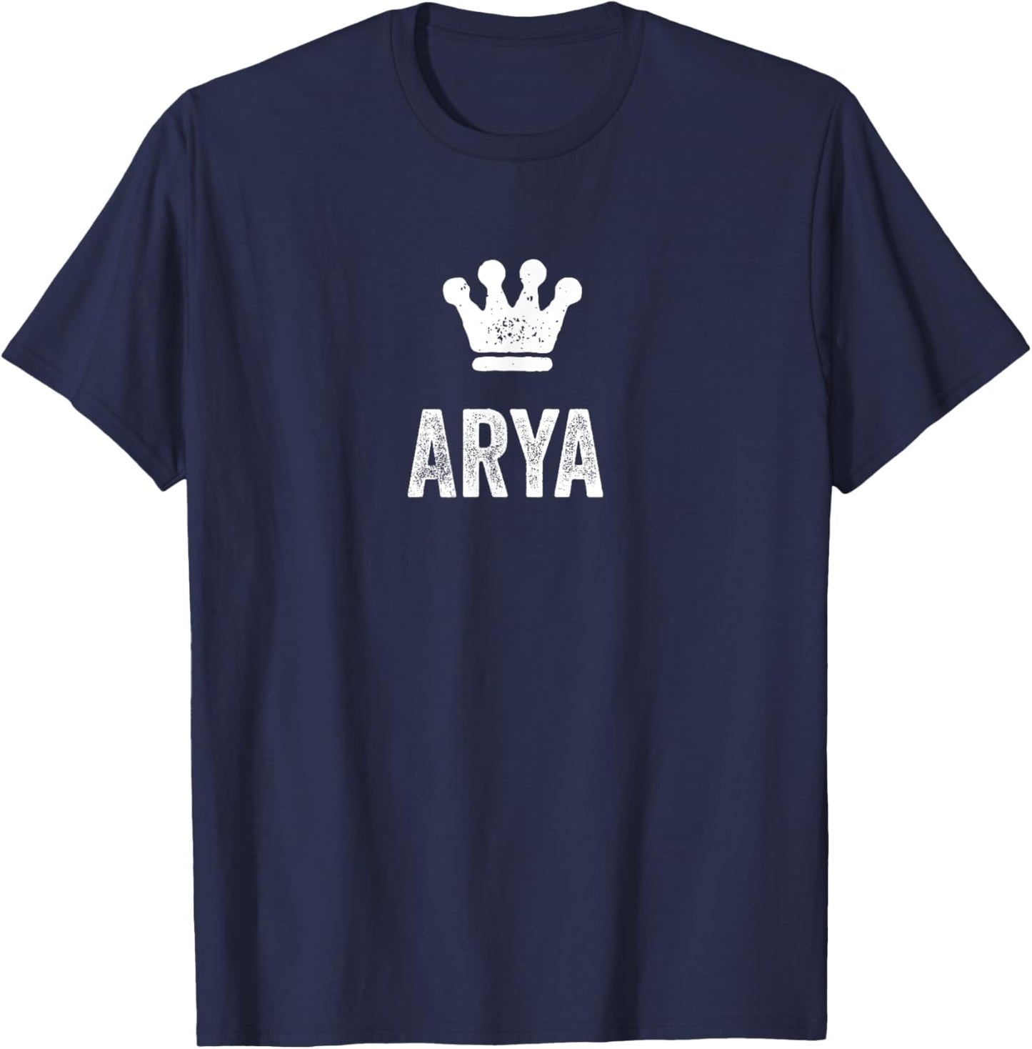 Arya the Queen / Crown & Name Design - Women Called Arya T-Shirt - T-Shirt | Navy