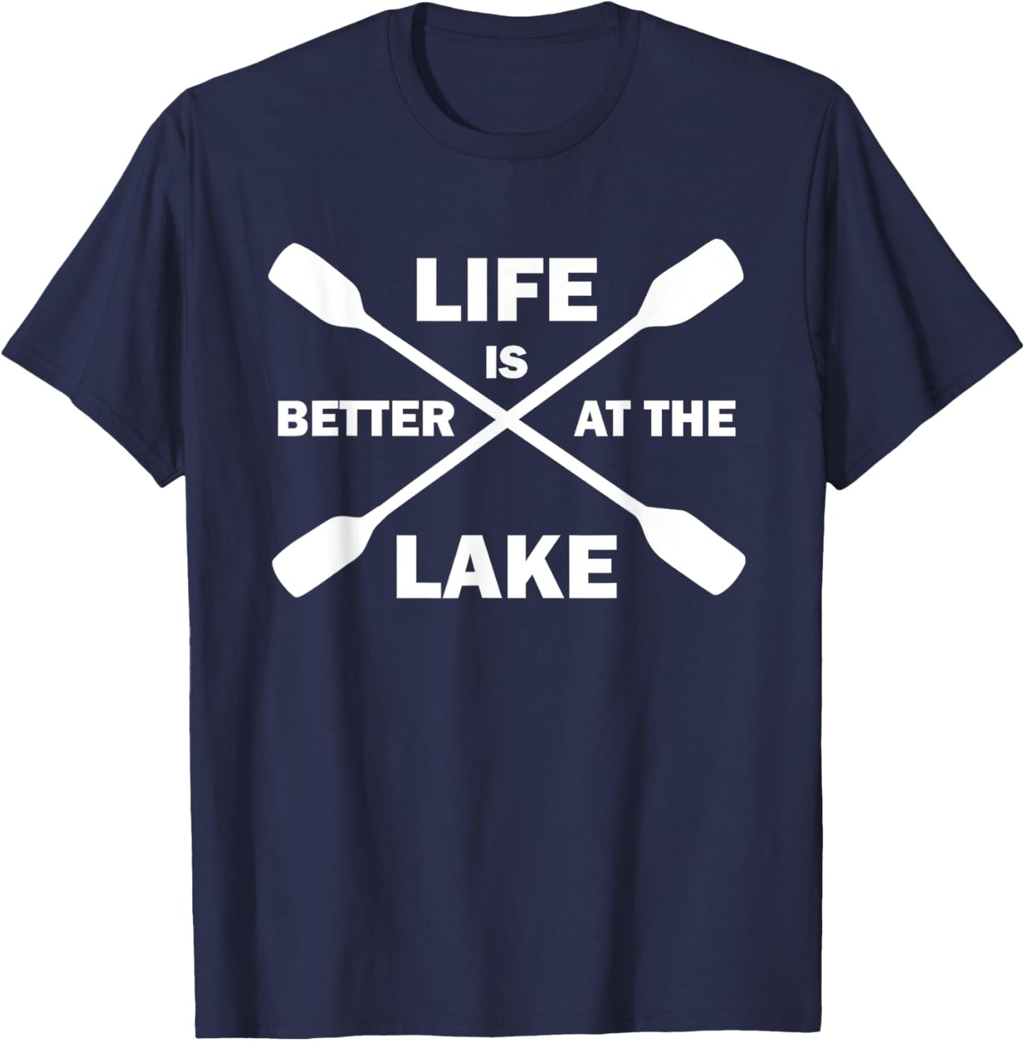 Life Is Better At the Lake Lake Lovers T-Shirt - T-Shirt | Navy