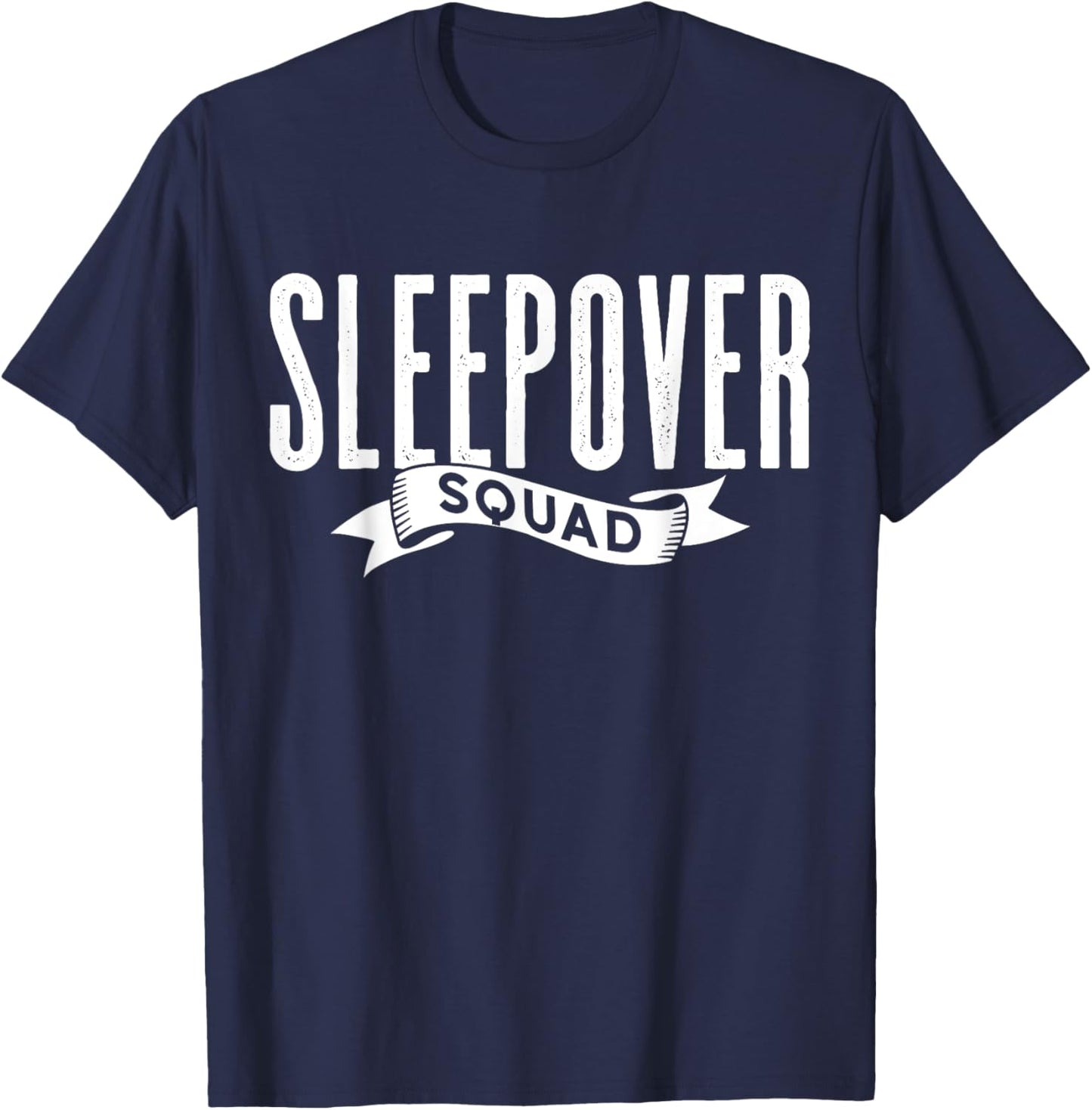 Sleepover Squad Team Party Cute Overnight T-Shirt - T-Shirt | Navy