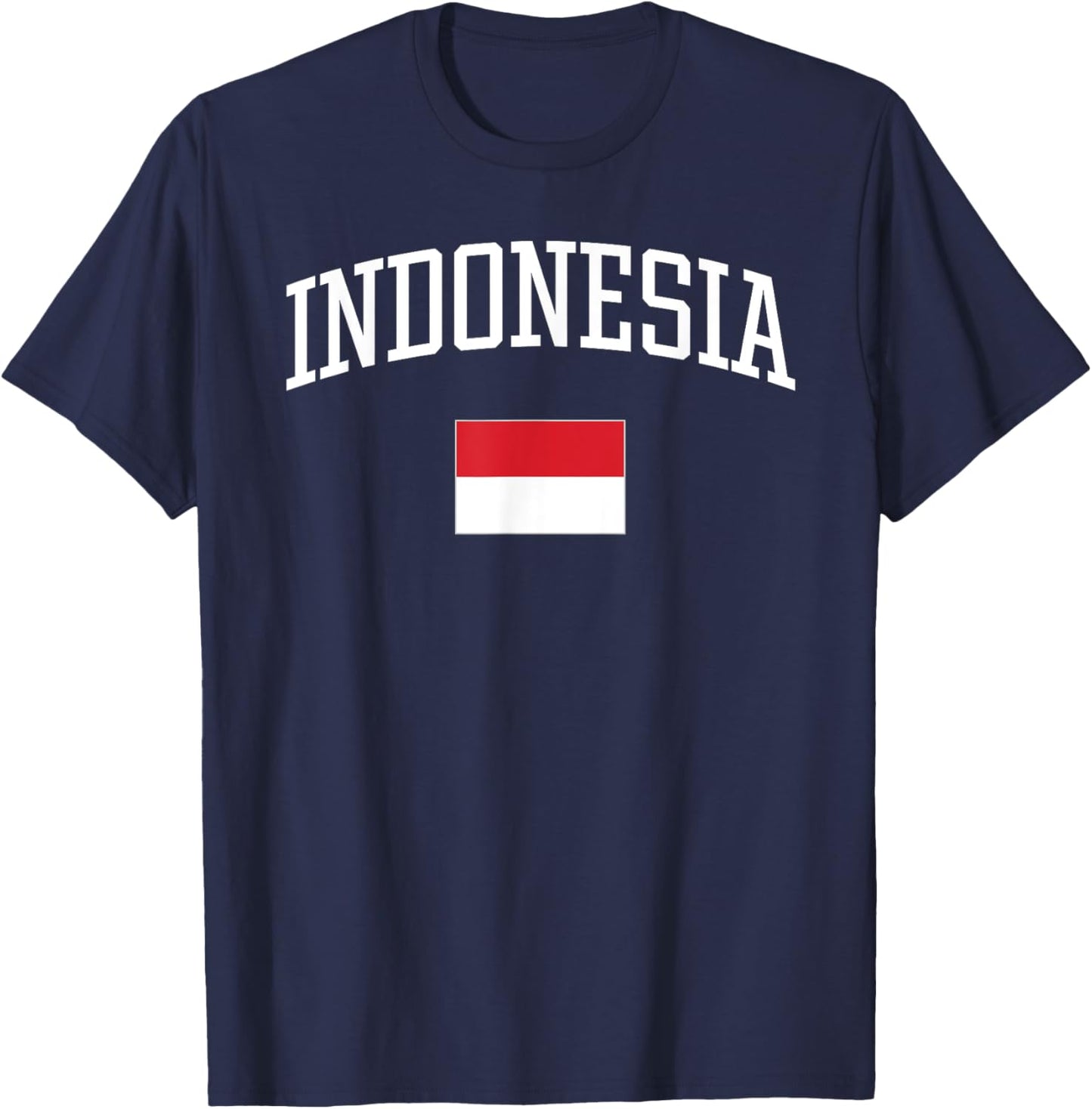Vintage Flag of Indonesia Love Your Country T-Shirt - T-Shirt | Navy