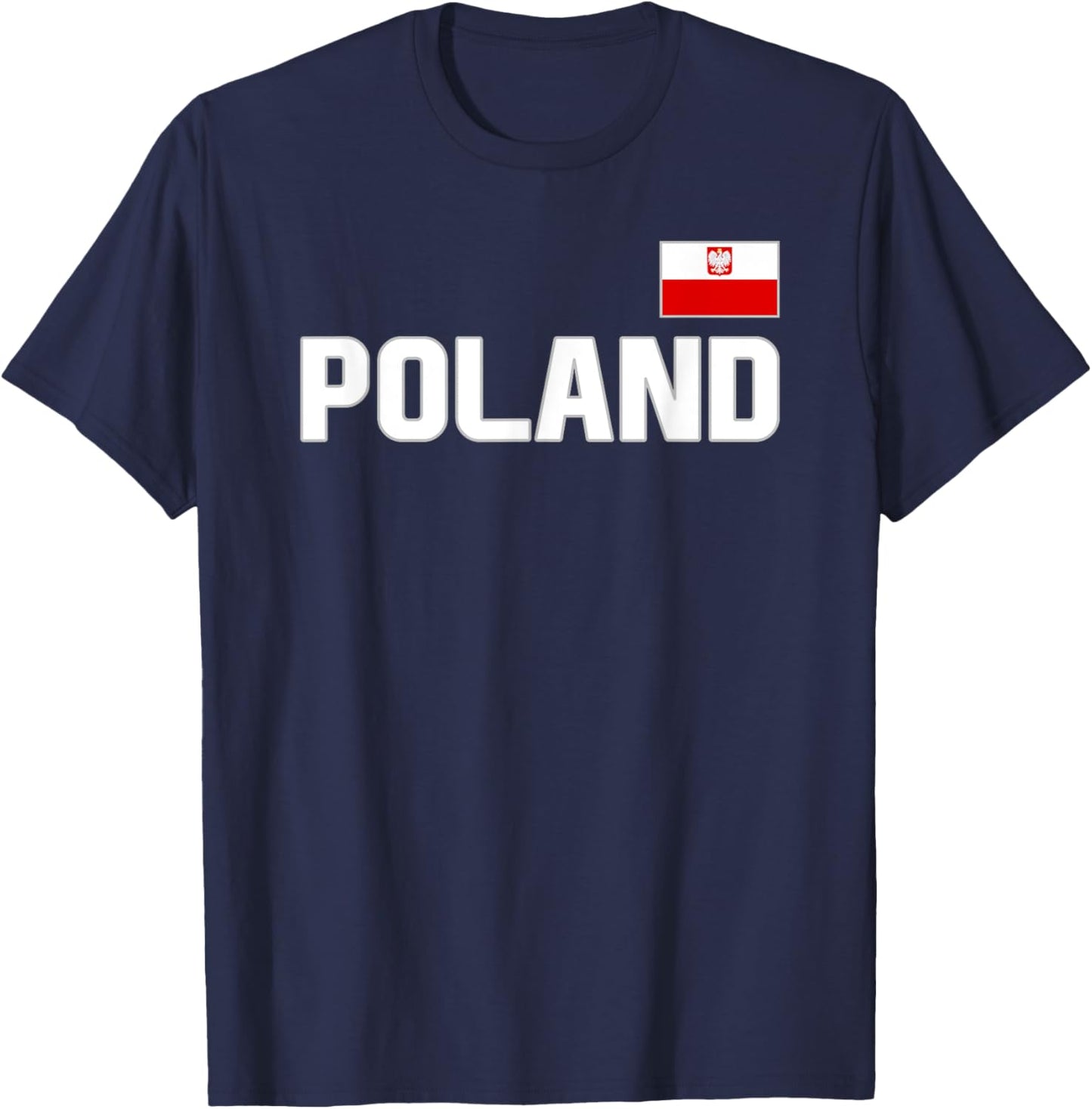 Poland Flag Polish Pride Polska International Country T-Shirt - T-Shirt | Navy