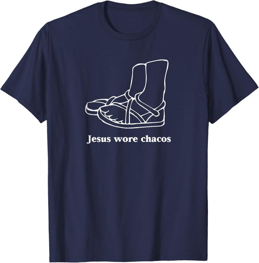 Jesus Wore Chacos T-Shirt - T-Shirt | Navy