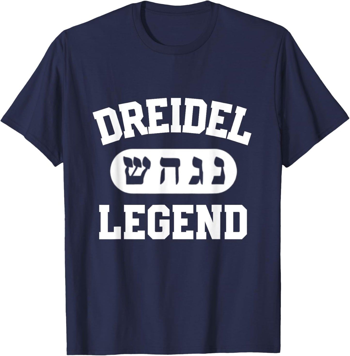 Dreidel Legend Jewish Happy Hanukkah Menorah Latkes Festival T-Shirt - T-Shirt | Navy
