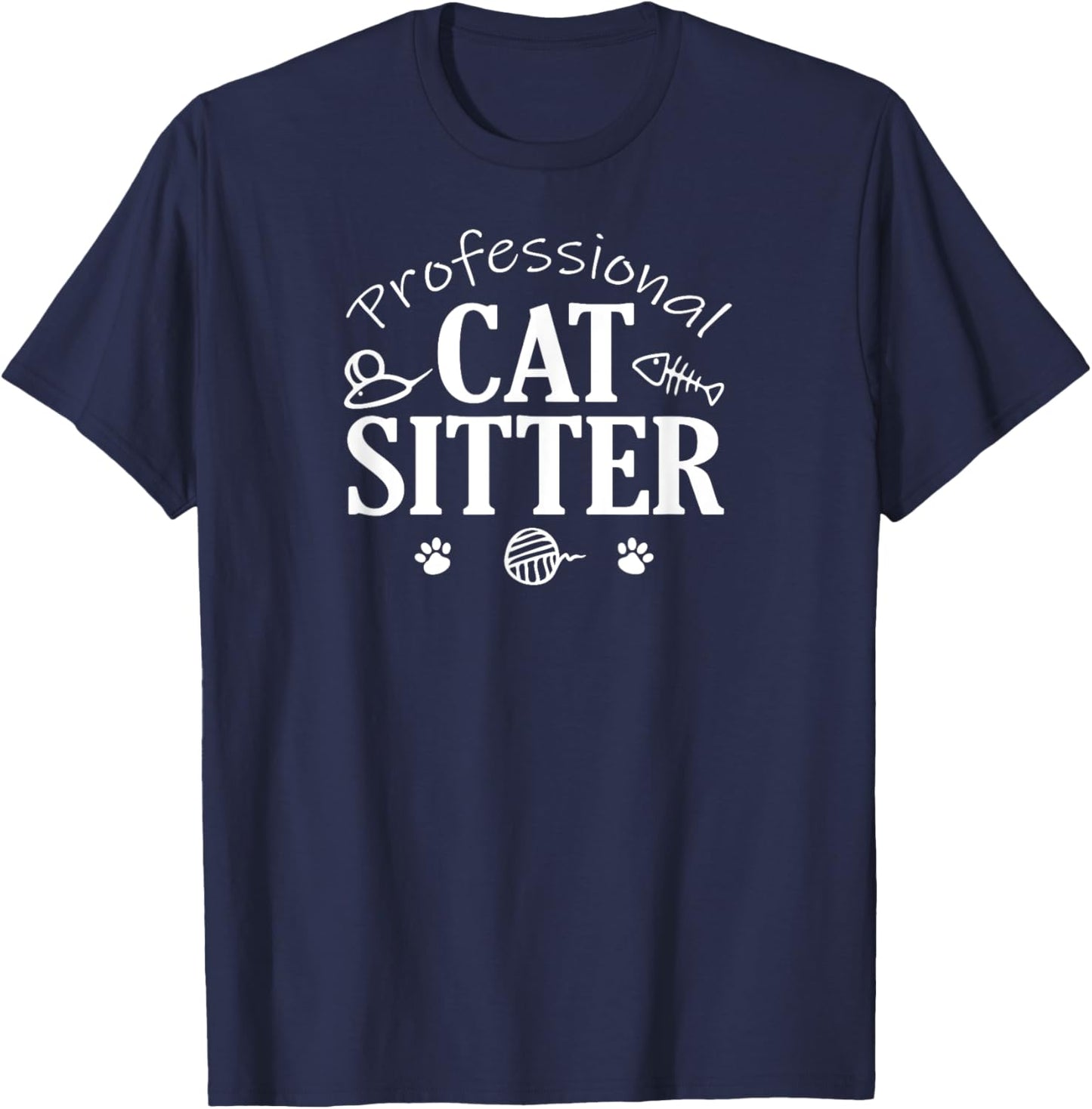 Professional Cat Sitter Toys T-Shirt - T-Shirt | Navy