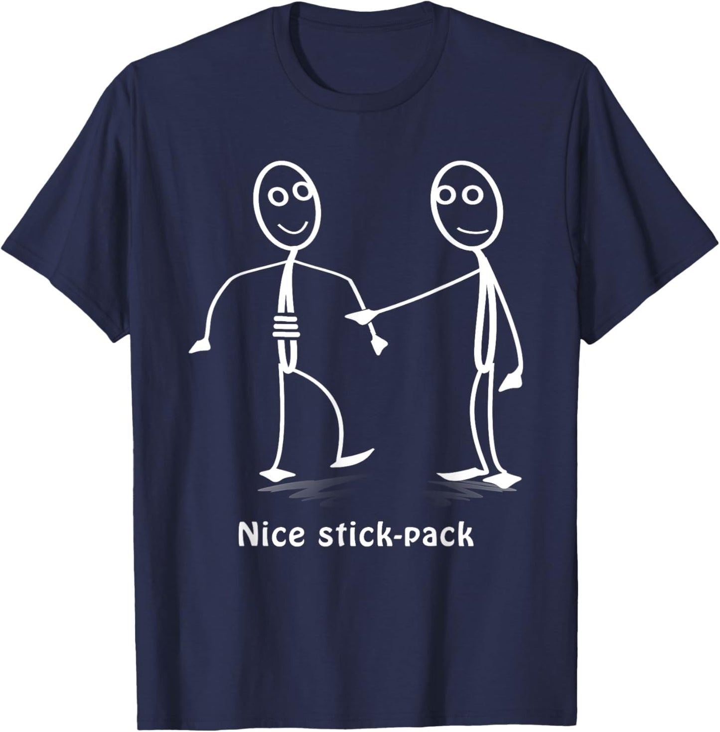 Funny "Nice Stick-Pack" Stickman Costume - Stick Figure T-Shirt - T-Shirt | Navy