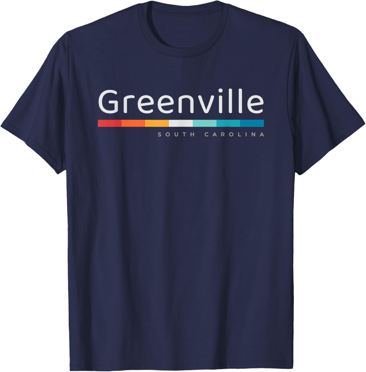 Greenville SC South Carolina Retro Design T-Shirt - T-Shirt | Navy