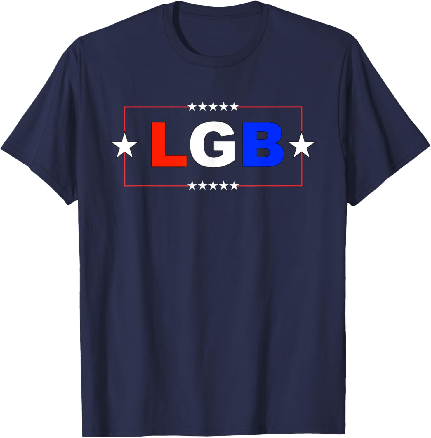 LGB - Let's Go Brandon - American Patriot - Gift-able T-Shirt - T-Shirt | Navy
