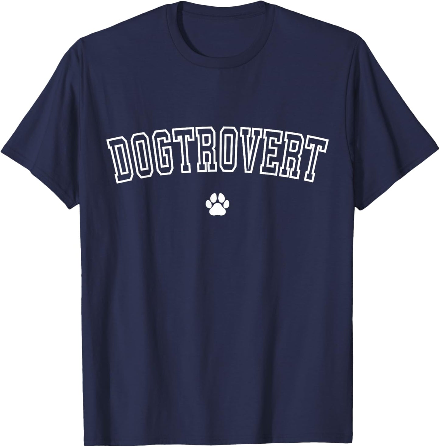 Funny Introvert Dog Trovert Cute Pet Dog Lover Dogtrovert Women T-Shirt - T-Shirt | Navy