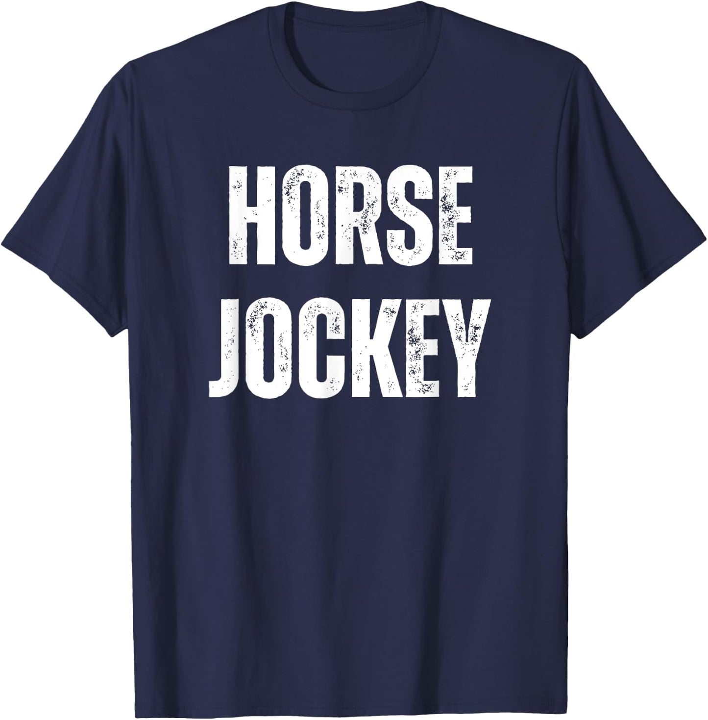 Horse Jockey Vintage Imagination Role Play Funny DIY Costume T-Shirt - T-Shirt | Navy