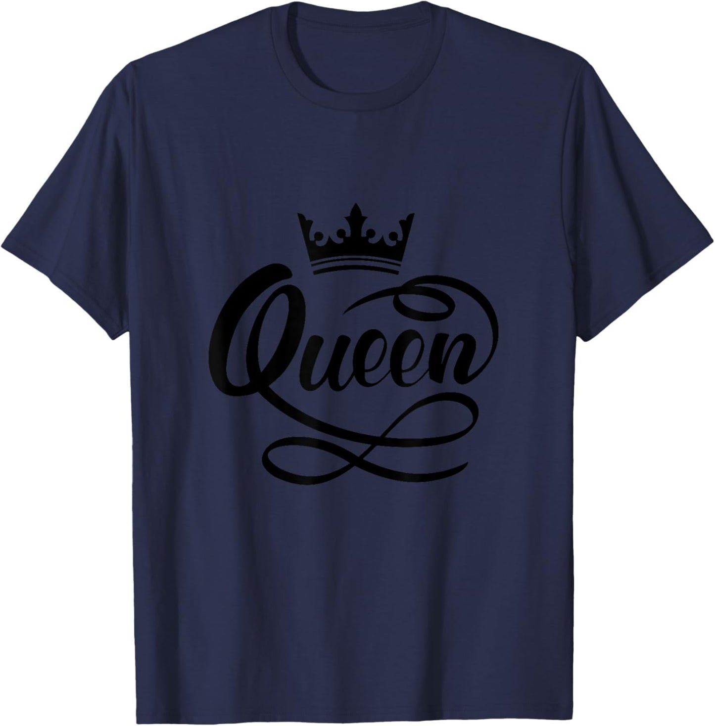 I'm A Queen The Best Queen In The World Graphic Cool Designs T-Shirt - T-Shirt | Navy