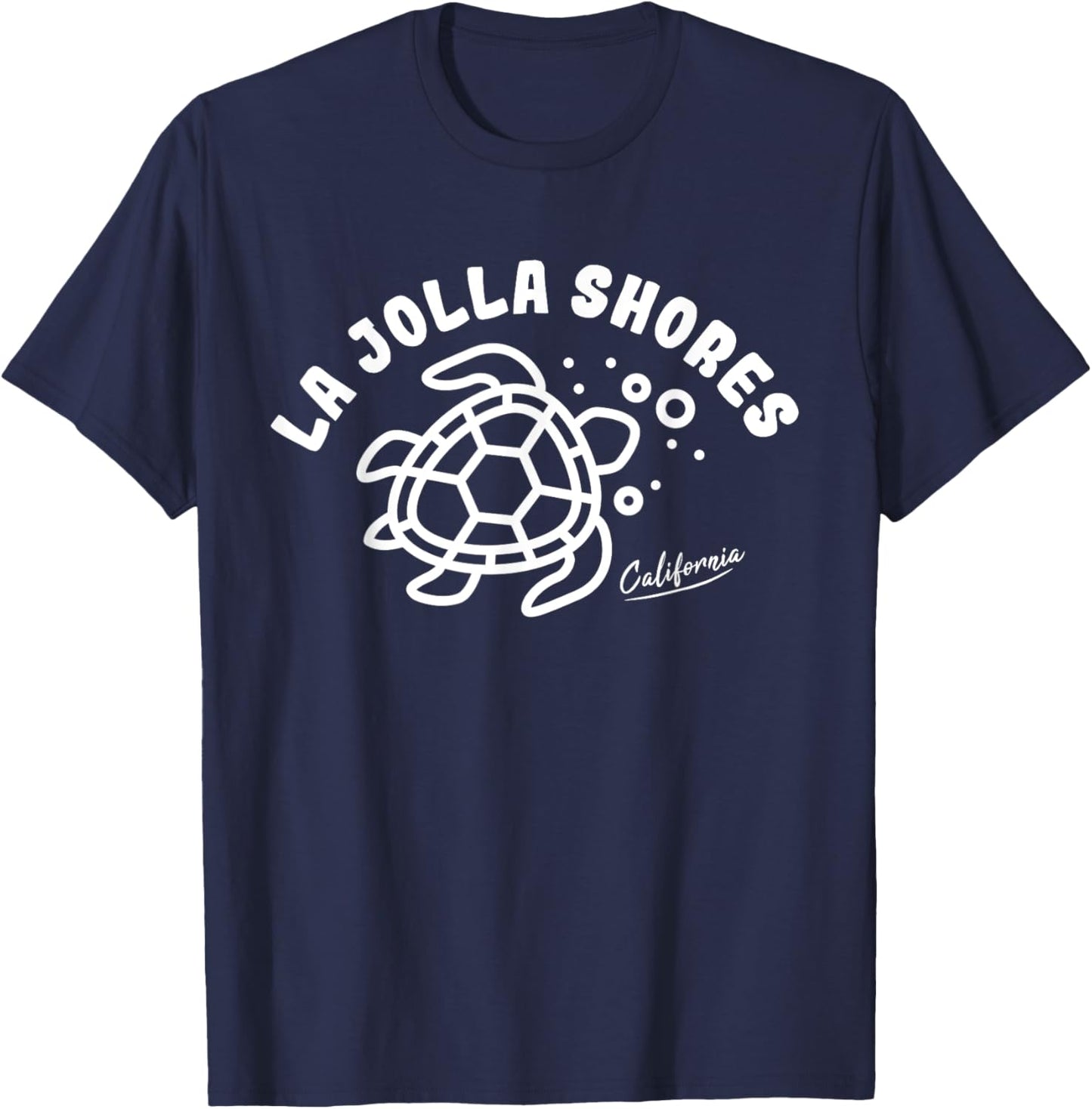 La Jolla Shores California Sea Turtle Souvenir T-Shirt - T-Shirt | Navy