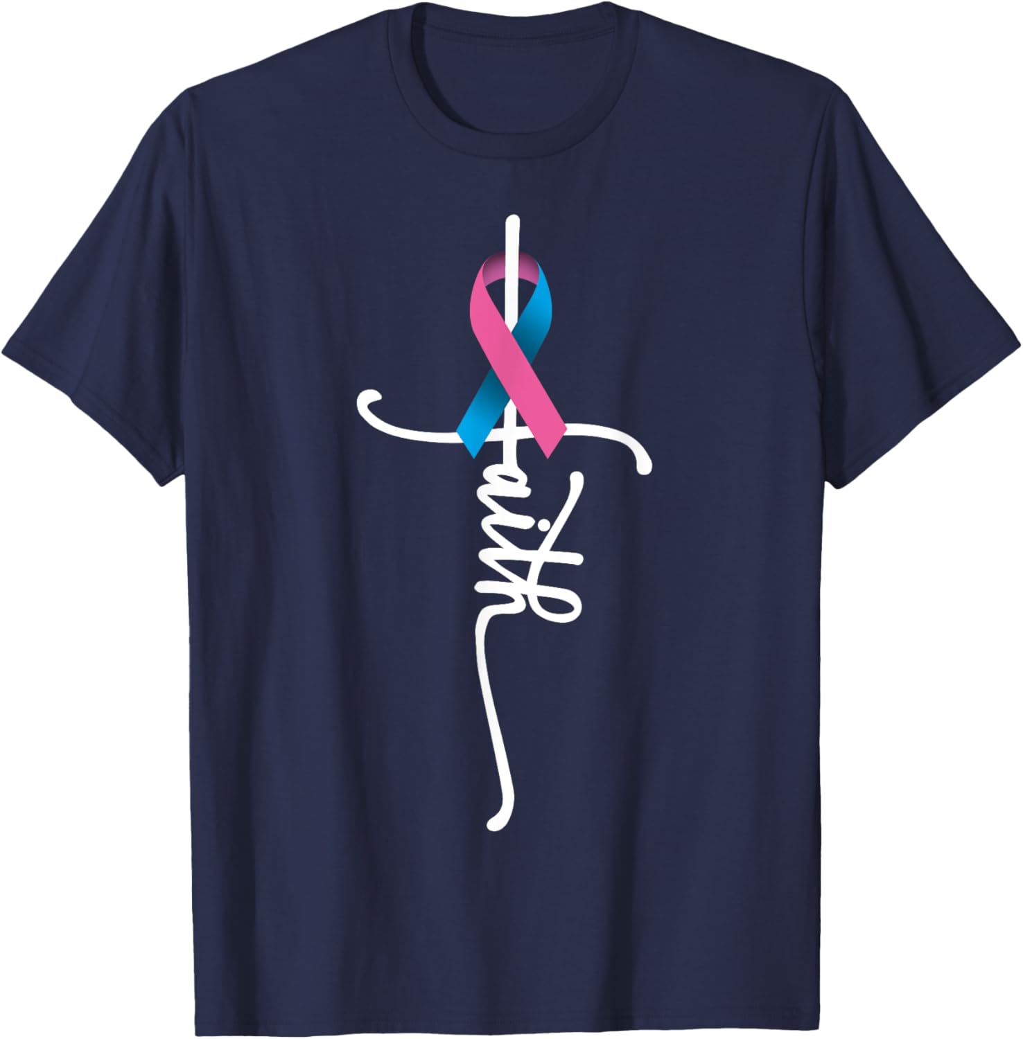 Pregnancy Infant Loss Awareness Baby Loss Memorial Mom Dad T-Shirt - T-Shirt | Navy