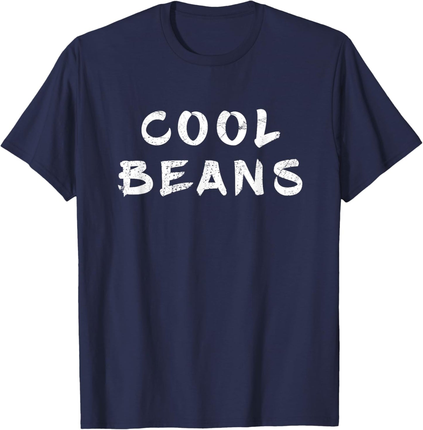 Cool Beans Funny Saying 80's Vintage Retro Pop Culture Quote T-Shirt - T-Shirt | Navy