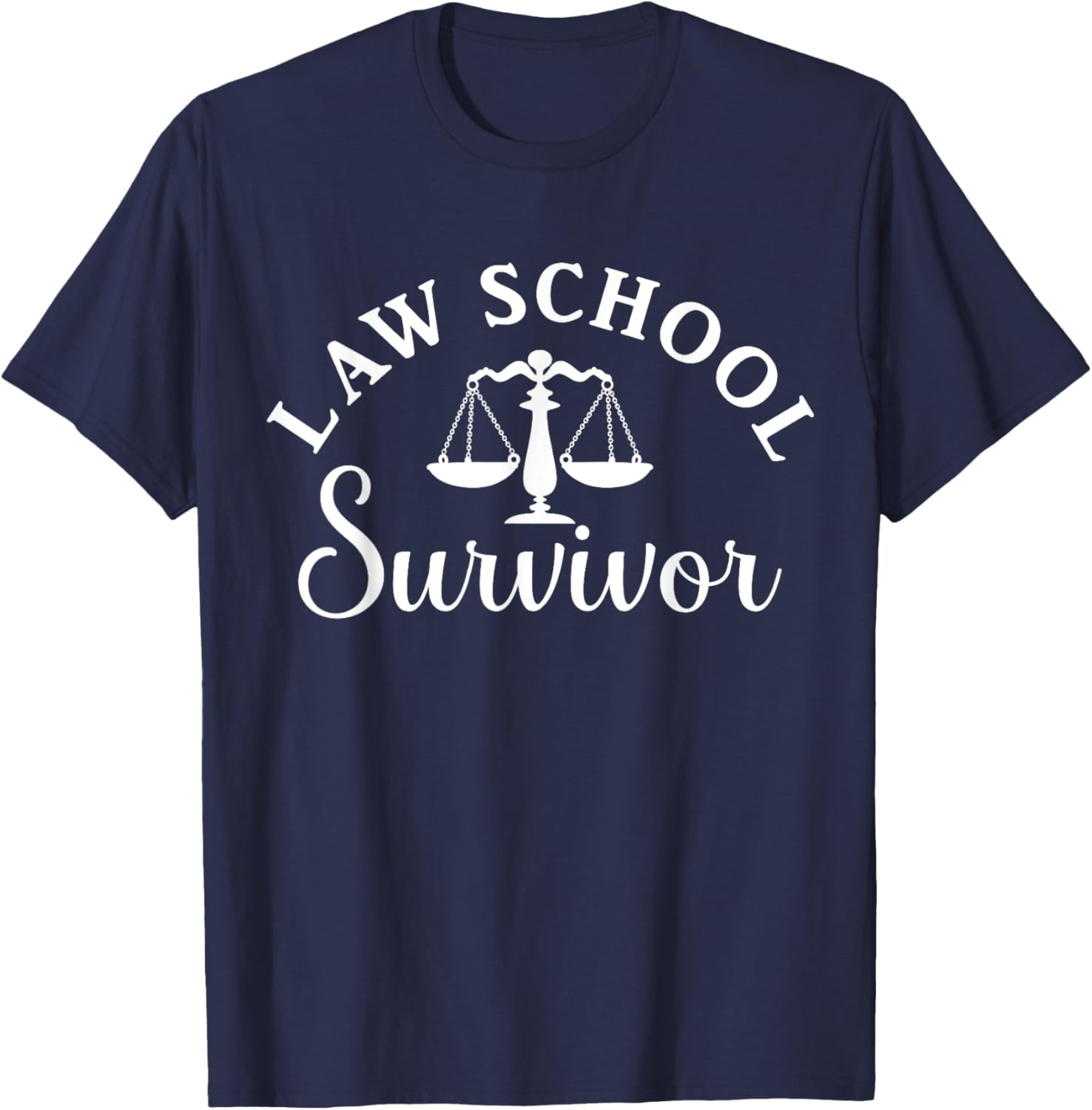 I Survived Law School, I Passed the Bar Exam T-Shirt - T-Shirt | Navy