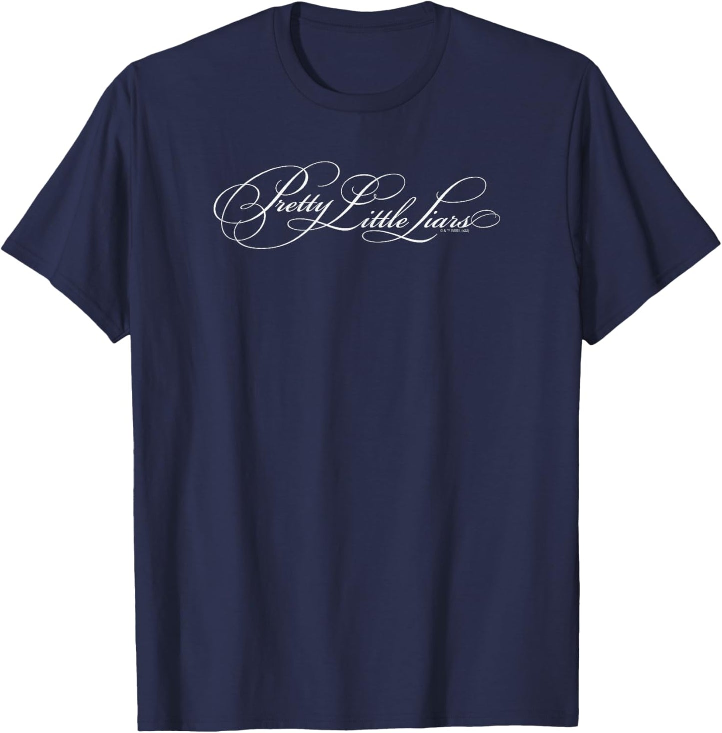 Pretty Little Liars Script Logo T-Shirt - T-Shirt | Navy