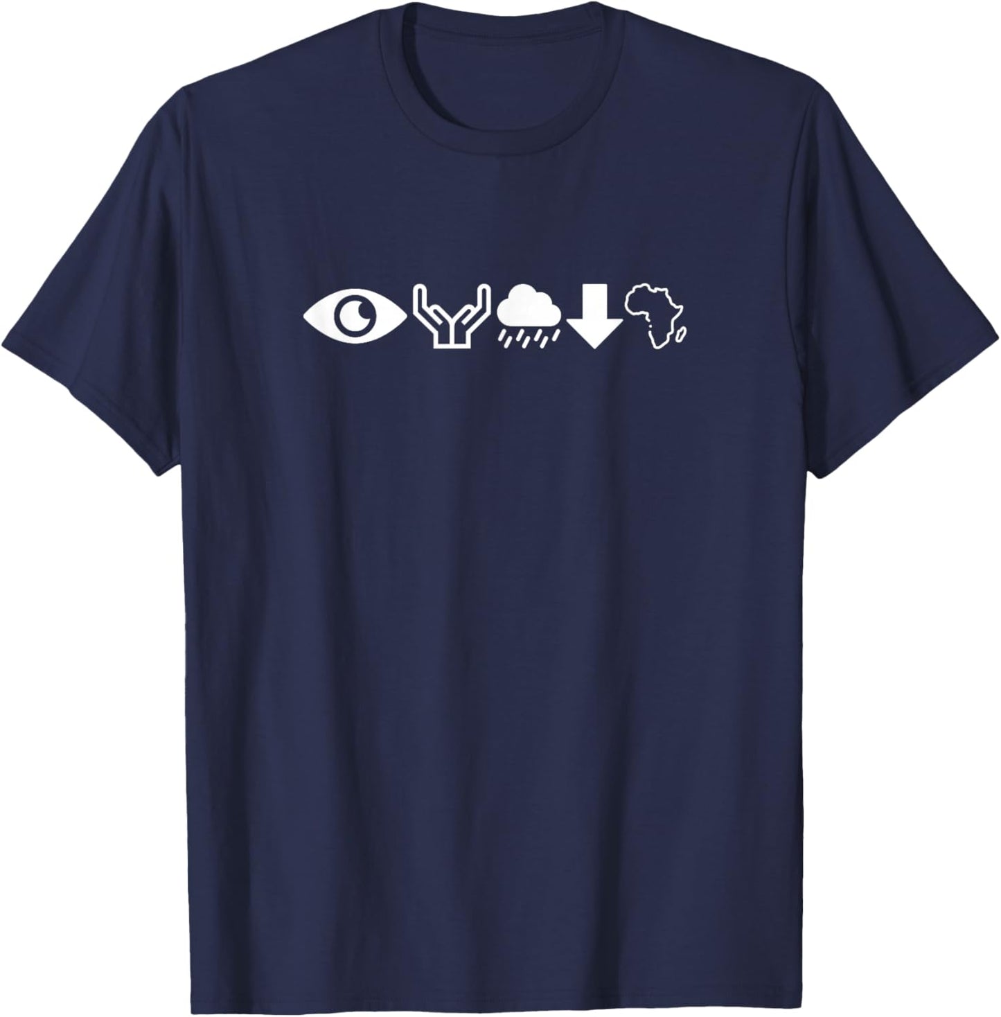 I Bless The Rain Down In Africa African T-Shirt - T-Shirt | Navy
