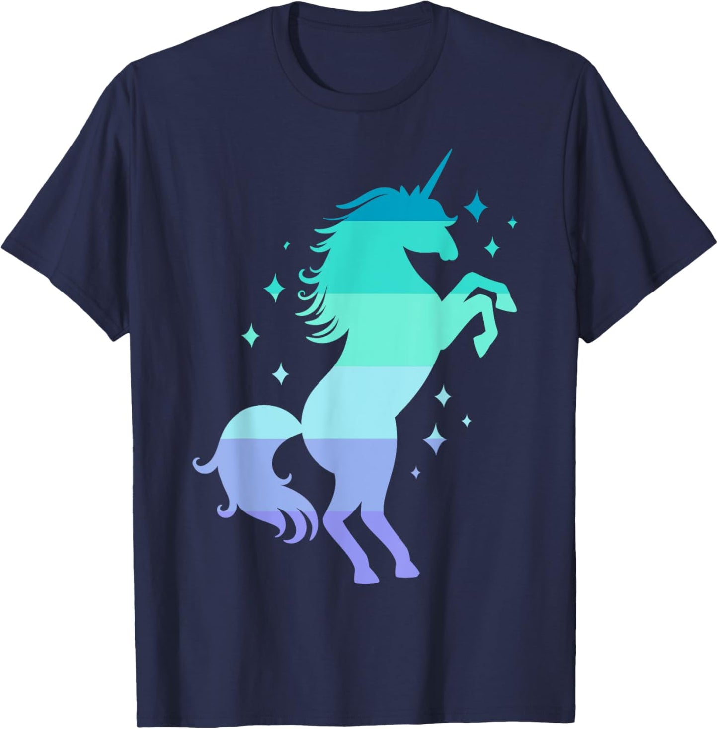 Neptunic Pride Flag Unicorn Neptunic Flag T-Shirt - T-Shirt | Navy