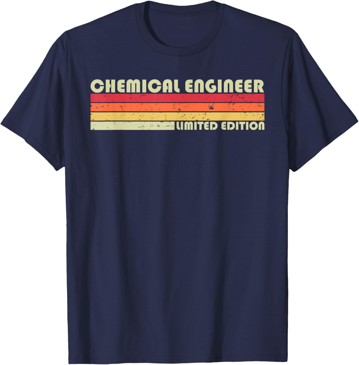 CHEMICAL ENGINEER Funny Job Title Profession Birthday Worker T-Shirt - T-Shirt | Navy