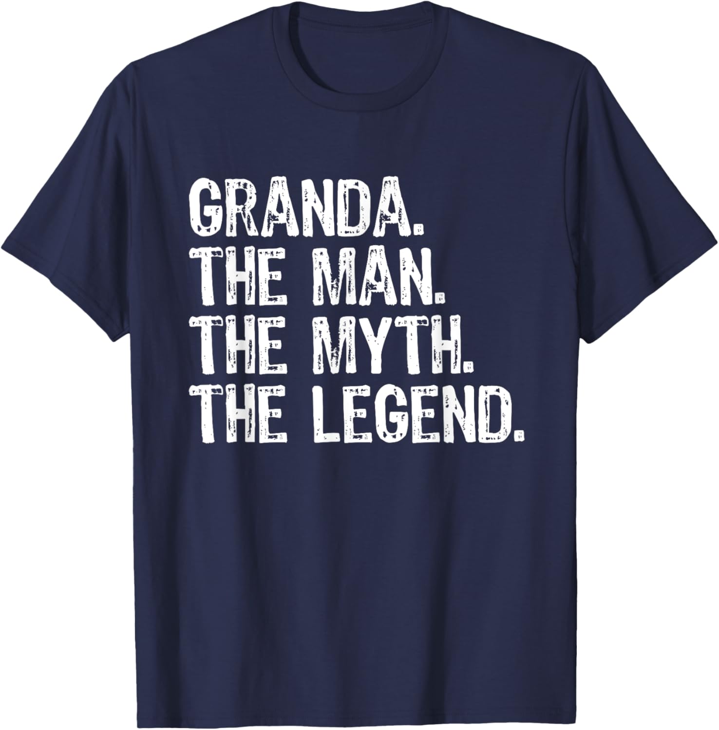 Granda The Man The Myth The Legend Funny Cool T-Shirt - T-Shirt | Navy