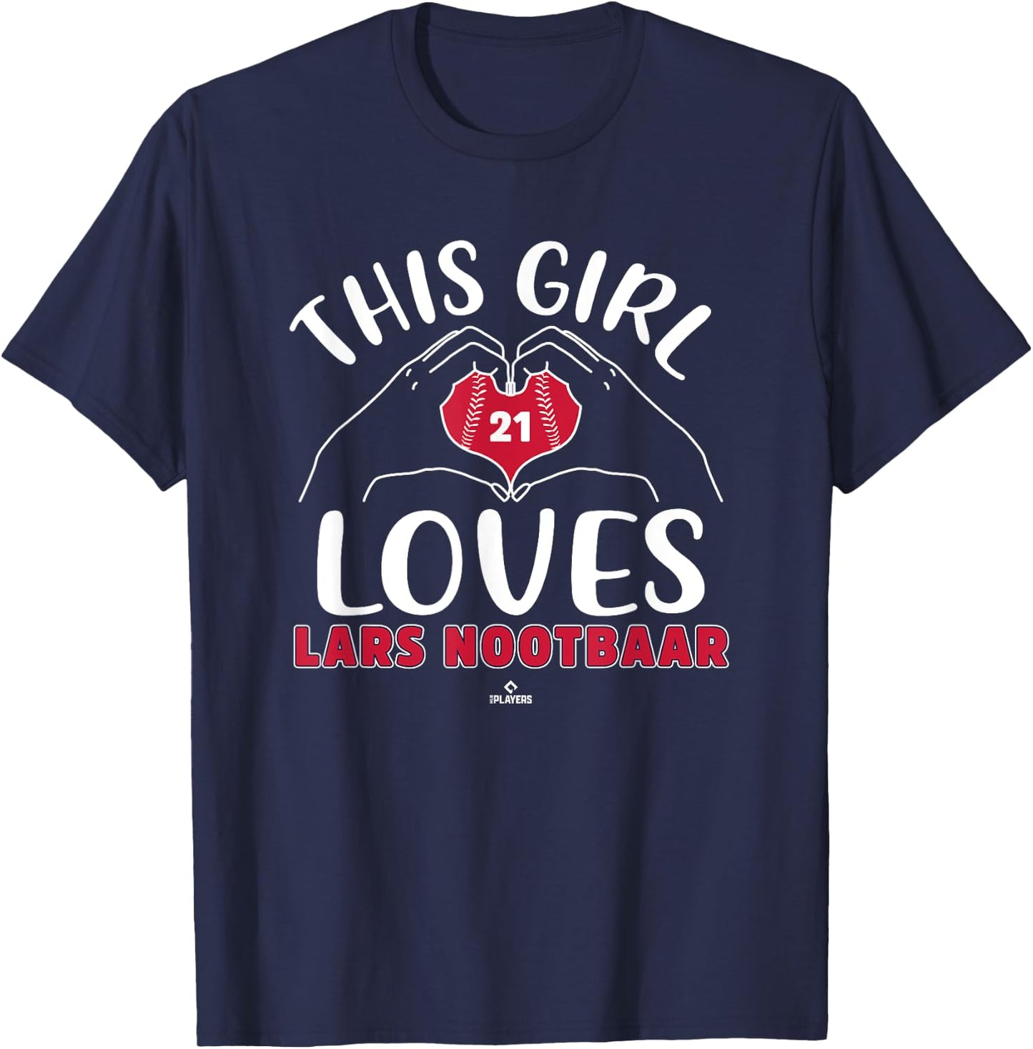 This Girl Loves Lars Nootbaar St Louis MLBPA T-Shirt - T-Shirt | Navy