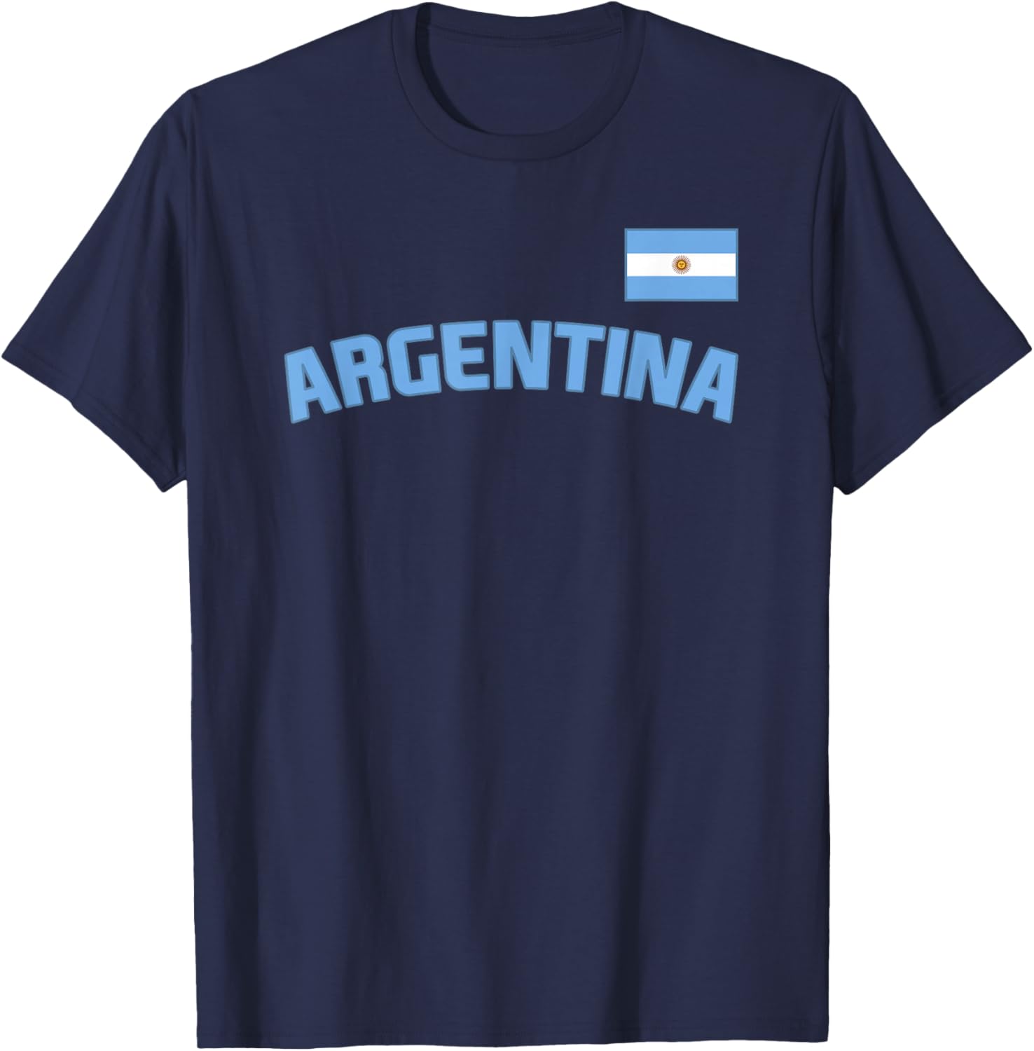 Argentina Flag Argentinian Pride International Country T-Shirt - T-Shirt | Navy