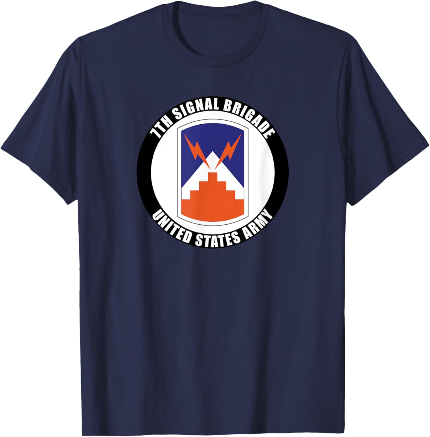 7th Signal Brigade United States Army Veteran Military T-Shirt - T-Shirt | Navy