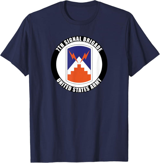 7th Signal Brigade United States Army Veteran Military T-Shirt - T-Shirt | Navy