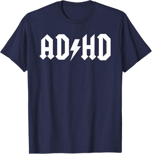 ADHD Squirrel Funny ADHD T-Shirt - T-Shirt | Navy