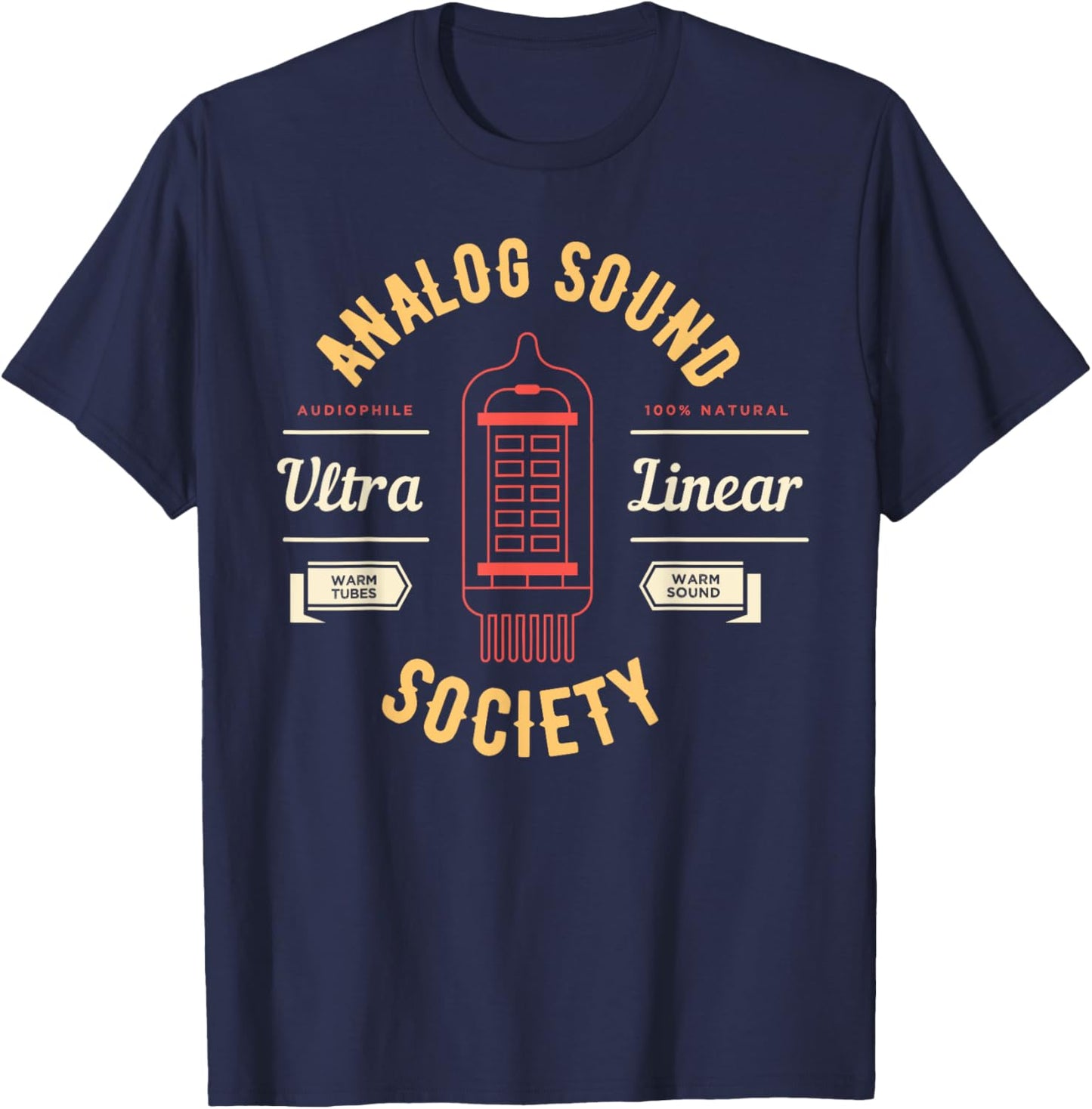 Analog Sound Society Audiophile Music HiFi Vinyl Collector T-Shirt - T-Shirt | Navy