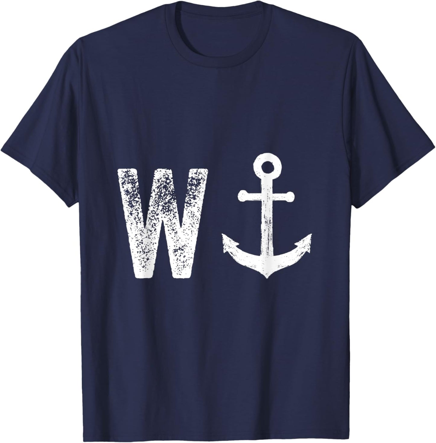 W ANCHOR Funny Wanker Jerk British Slang T-Shirt - T-Shirt | Navy
