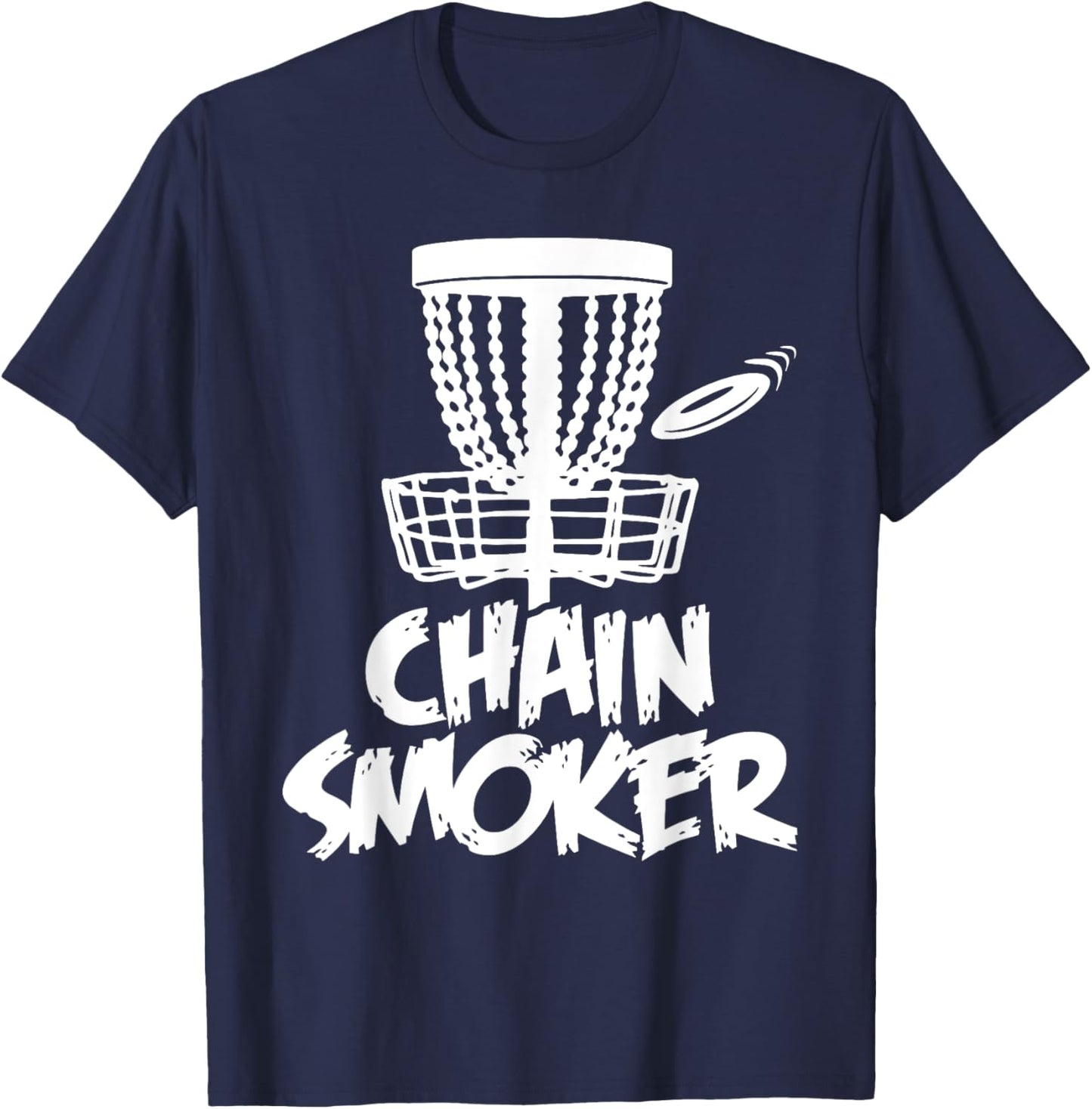 Chain Smoker Disc Golf T-Shirt - T-Shirt | Navy