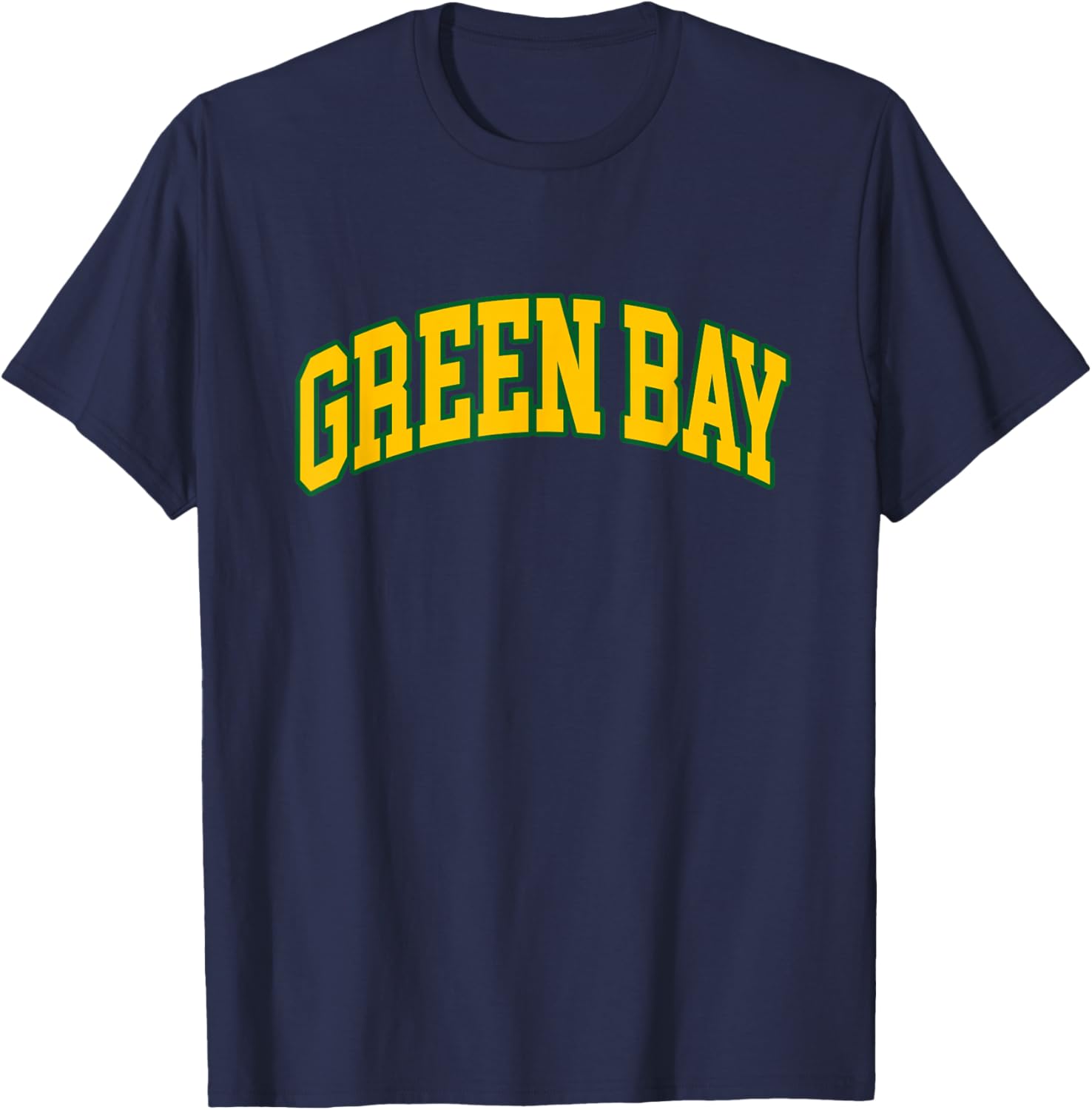 Green Bay - Throwback Design - Classic T-Shirt - T-Shirt | Navy
