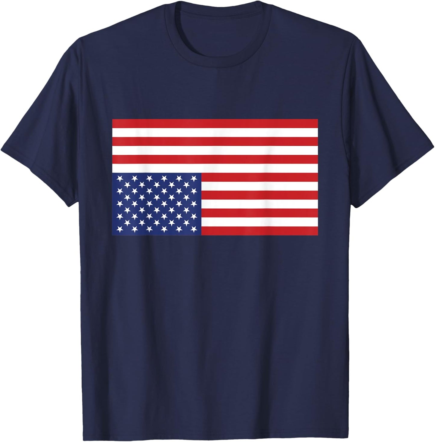 Upside Down American Flag USA Distress T-Shirt - T-Shirt | Navy