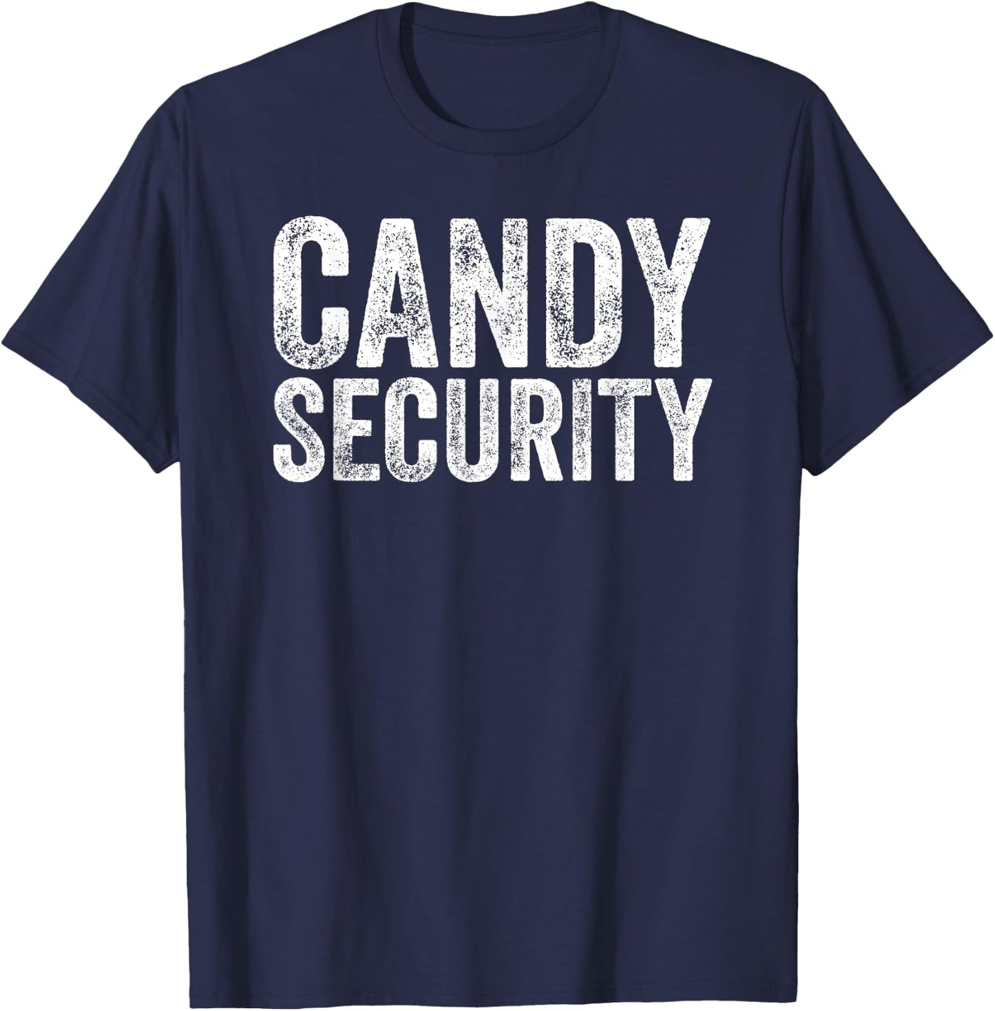 Funny Candy Security Halloween Costume Parents T-Shirt - T-Shirt | Navy
