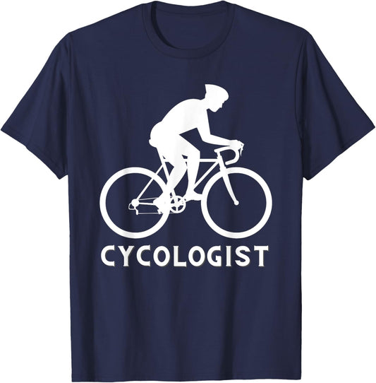 Cycologist - Funny Cycling Cyclist & Racing Bicycle T-Shirt - T-Shirt | Navy